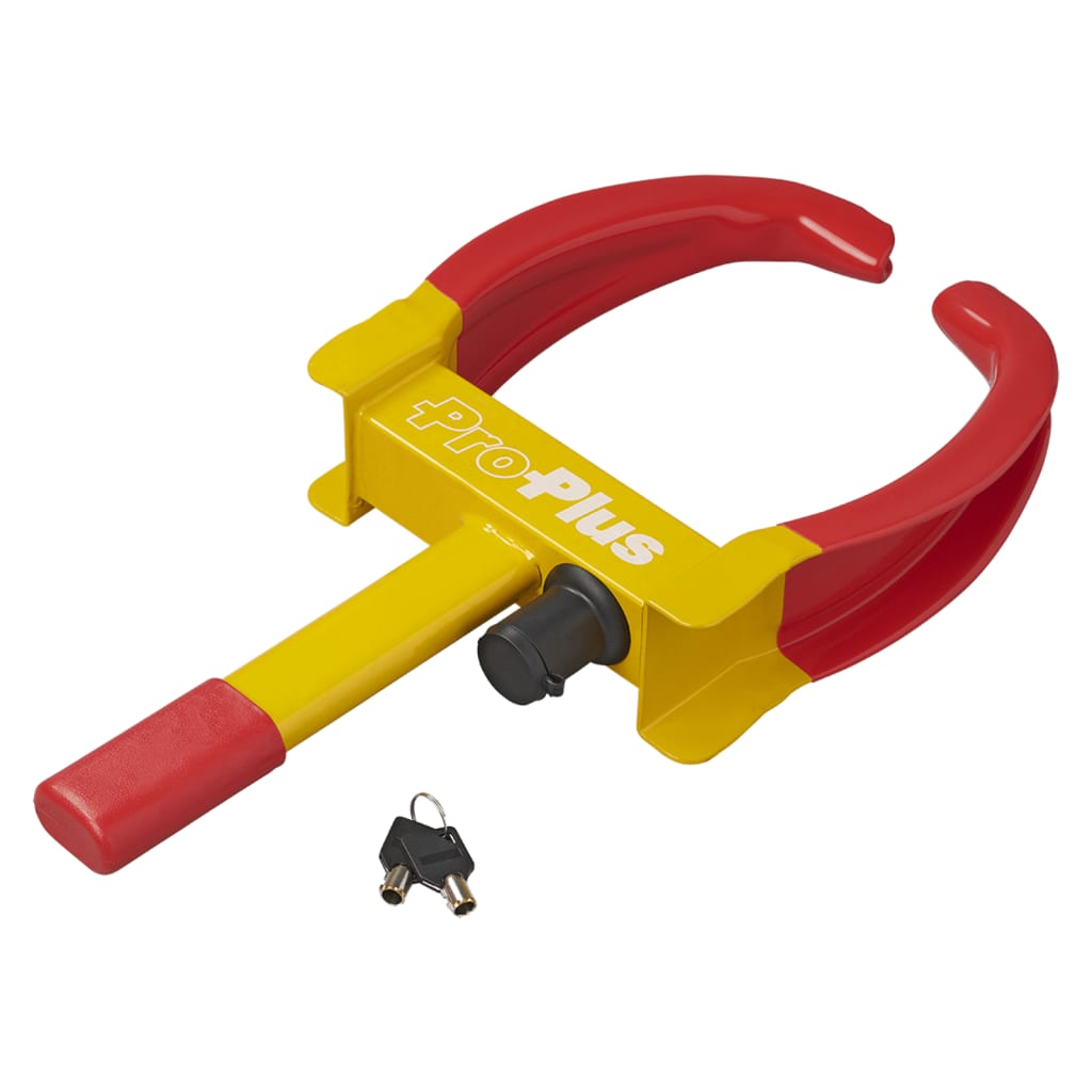 Proplus Wheel Clamp Universal Max. Przepustowość 26,5 cm żółta czerwona