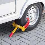 Proplus Wheel Clamp Universal Max. Przepustowość 26,5 cm żółta czerwona
