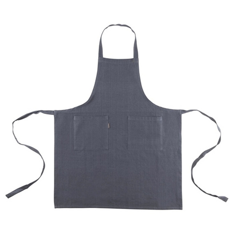 Lniany fartuch indi szary 75 x 90 cm | 2 szt
