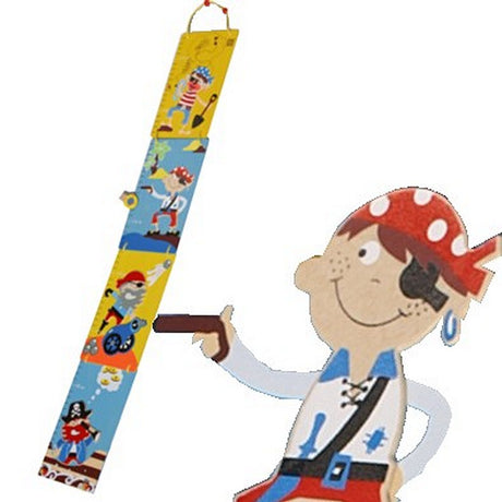 Po prostu dla dzieci drewniana miarka wzrostu piratów