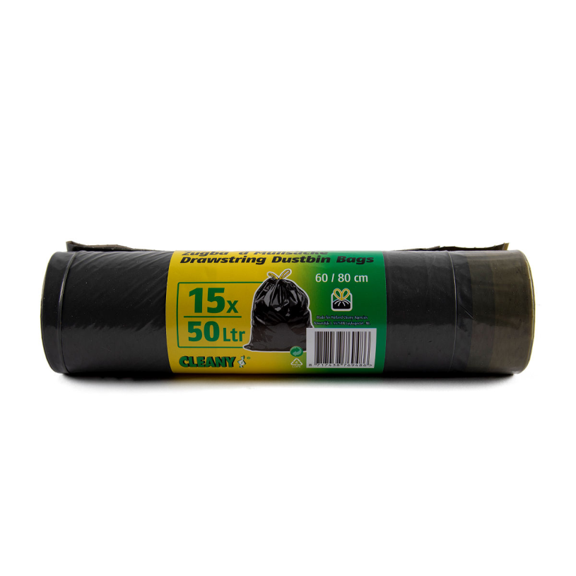 Cleany trekbandzak 50l 15 stuks