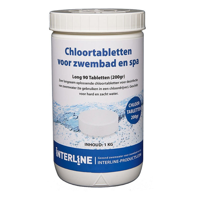 Interline basen 200 gram chlor w tabletkach 1 kg