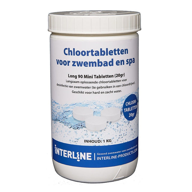 Interline basen 20 gramów chlor w tabletkach 1 kg