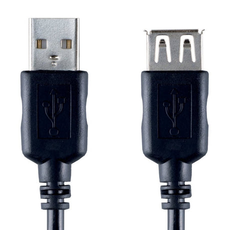 Bandridge USB 2.0 męski na USB 2.0 żeński 2 m czarny