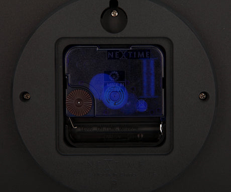 Zegar ścienny Nexttime ne-3004 śr. 39 cm, plastik, 3d, szary, #039;la ville #039;