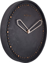 NeXtime NeXtime NE-3197ZW Zegar ścienny śr. 35 cm, żywica poliestrowa, kolor czarny