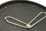 NeXtime NeXtime NE-3197ZW Zegar ścienny śr. 35 cm, żywica poliestrowa, kolor czarny