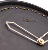 NeXtime NeXtime NE-3197ZW Zegar ścienny śr. 35 cm, żywica poliestrowa, kolor czarny