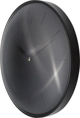 Zegar ścienny Nexttime ne-3235zw glamour ø40 metalowy czarny