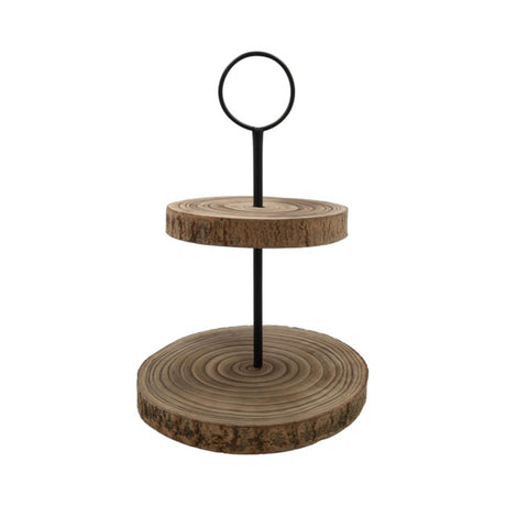 Hbx natural Living Etagere Apollonia 2-warstwowy wys. 38 cm i 33 cm
