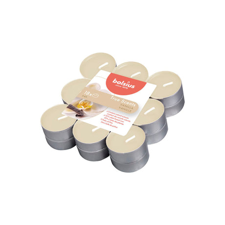Bolsius True Scents zapachowe podgrzewacze waniliowe 4 godziny 18 sztuk