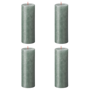 Bolsius Bolsius Stollen Shimmer 4 St Rustiek 190x68 mm Tlenek niebieski