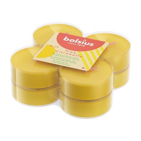 Zestaw 8 podgrzewaczy Bolsius True Citronella maxi