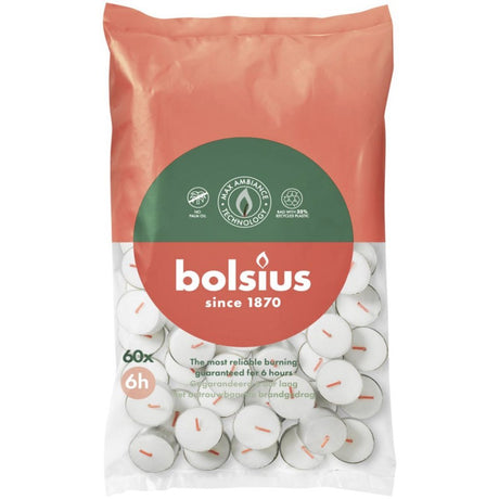Podgrzewacze Bolsius – czas palenia 6 godzin – opakowanie 60 szt