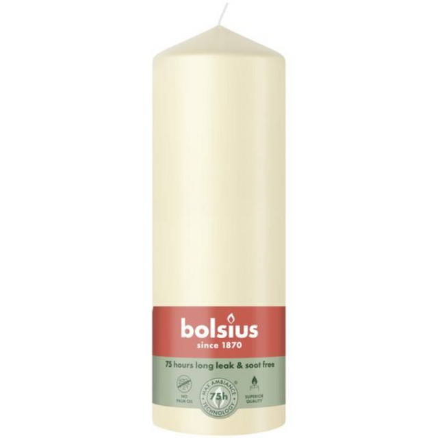 Bolsius stompkaars 200 68 - ivoor