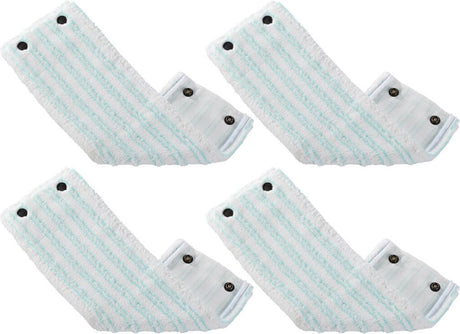 Leifheit clean twist m combi clean m vloerwisser vervangingsdoek met drukknoppen micro duo33 cm set van 4