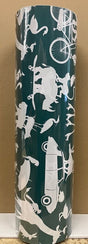 Rol kadopapier stapeldieren groen- 30 cm