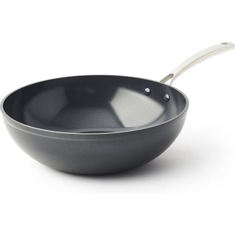 Bk Superior Ceramiczna patelnia wok 30 cm czarna