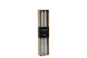 Countryfield dinerkaars twirly 20cm 2 stuks - wit