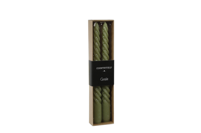 Countryfield dinerkaars twirly 20cm 2 stuks - licht groen