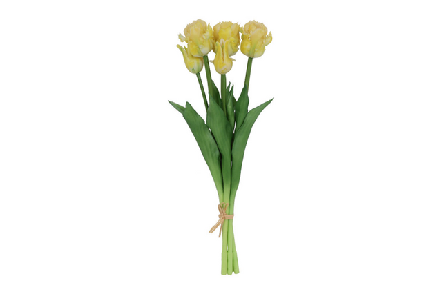 Countryfield kunstbloem tulipa boeket 47cm geel