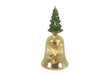 Countryfield led kerstbel jolie s 9,5x9,5x21cm - goud