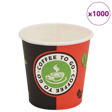 VidaXL jednorazowe papierowe kubki do kawy 120 ml (4 uncje) 1000 szt