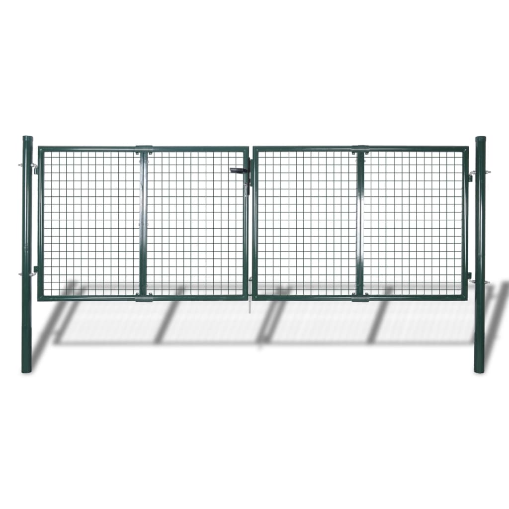 Port vidaxl 306x150 cm stalowy zielony