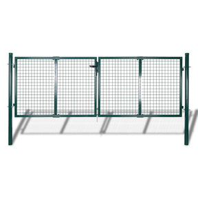 Port vidaxl 306x150 cm stalowy zielony