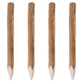 Vidaxl Fence Posty z punktem 4 szt. 90 cm Hazel Wood