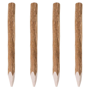 Vidaxl Fence Posty z punktem 4 szt. 90 cm Hazel Wood