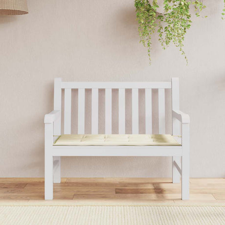 Vidaxl Garden Bench Poduszka 100x50x4 cm Oxford Fabric Crème w kolorze