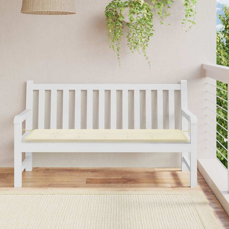 Vidaxl Garden Bench poduszka 150x50x4 cm Oxford Fabric Crème -