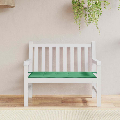 Vidaxl Garden Bench Poduszka 100x50x3 cm Oxford Tkanina zielona