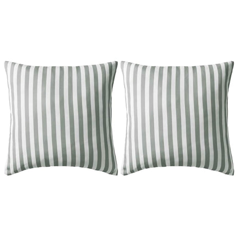 VIDAXL Outdoor Poduszki 45x45 cm w paski szary 2 szt.