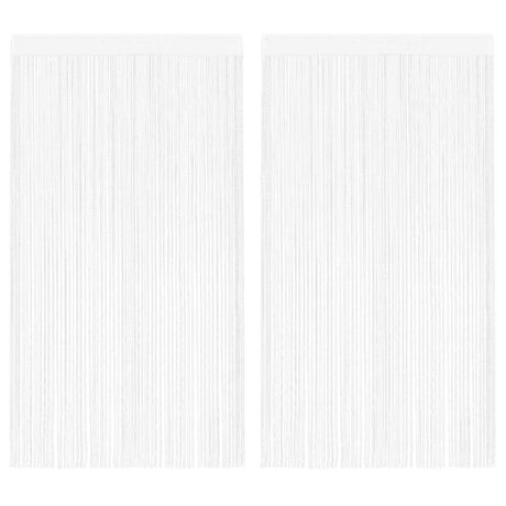 Curtyny z przewodu vidaxl 2 szt. 100x250 cm białe