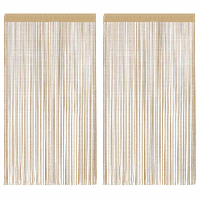 Zasłony druciane Vidaxl 140x250 cm Beige 2 STS