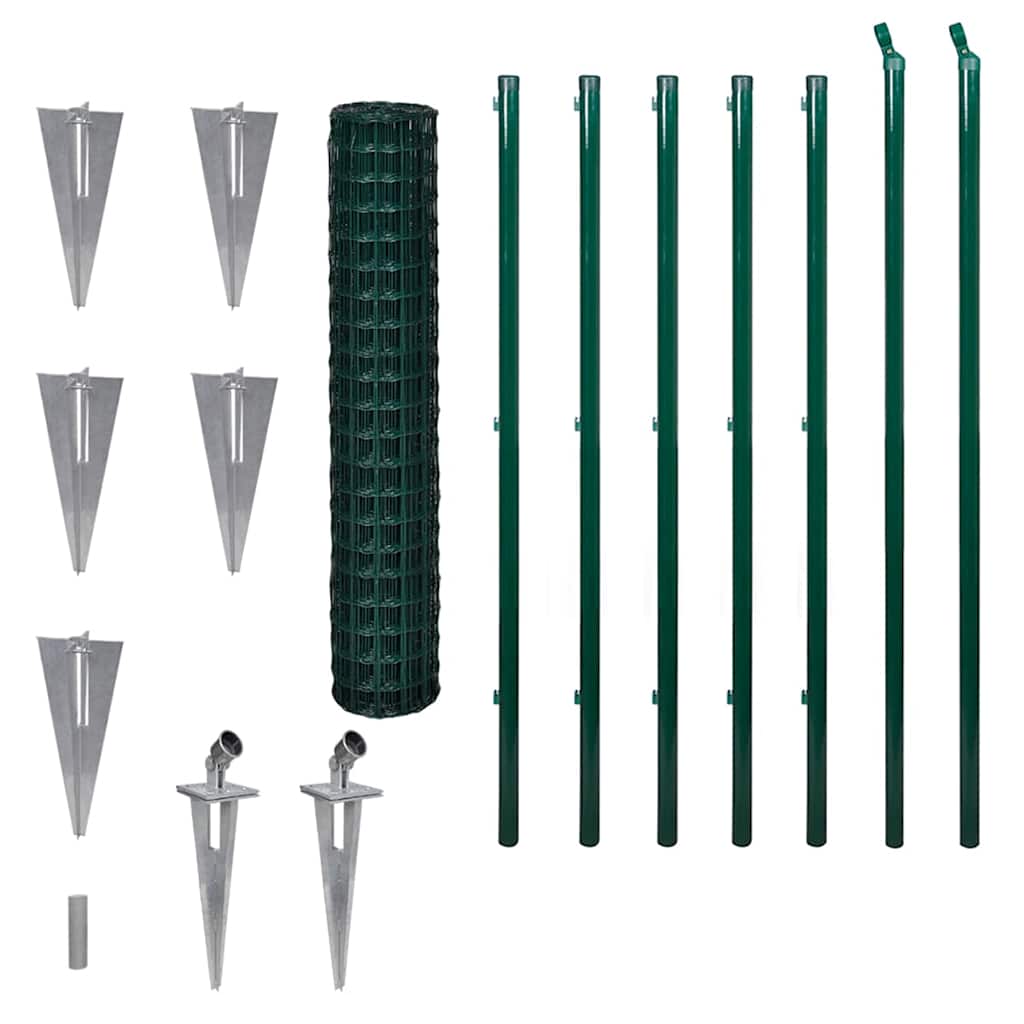 Ogrodzenie euro Vidaxx 10x1,7 m zielone