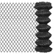 Vidaxl Mesh Fence 15x1 m stalowy szary