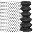 Vidaxl Mesh Fence 25x0,8 m stalowy szary