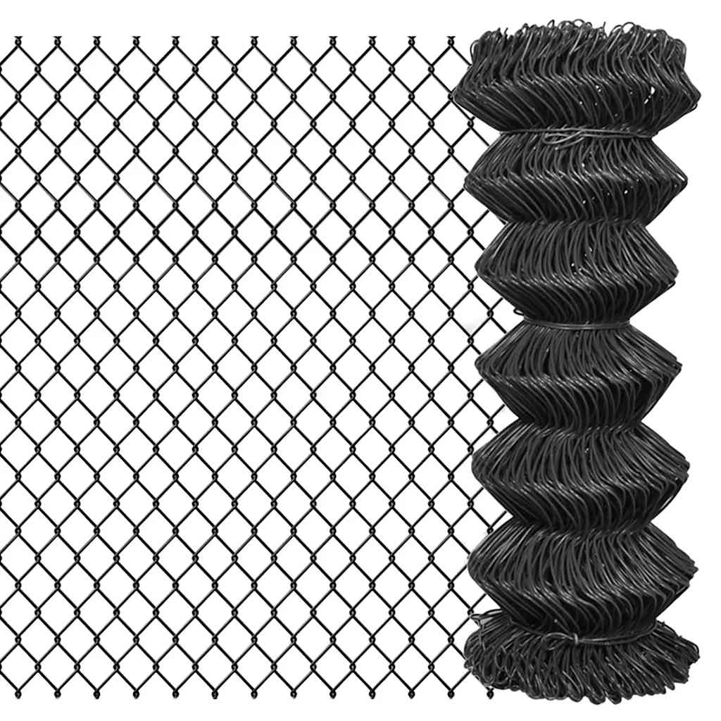 Vidaxl Mesh Fence 25x1 m stalowy szary