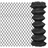 Vidaxl Mesh Fence 25x1 m stalowy szary