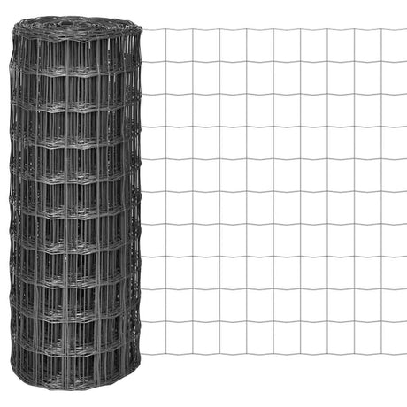 Vidaxl Euro Fence 10x1 m stalowy szary