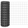 Vidaxl euro hek 25x1 m Steel Grey