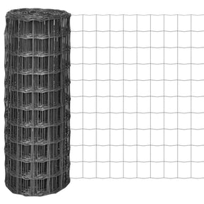 Vidaxl euro hek 25x1 m Steel Grey