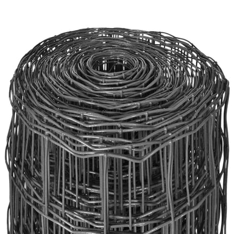 Vidaxl euro hek 25x1 m Steel Grey