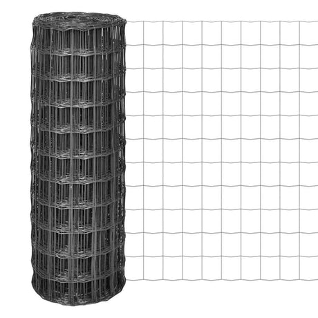 Vidaxl euro hek 25x1 m Steel Grey
