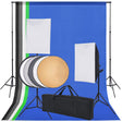 Vidaxl Photo Studio Zestaw z 5 kolorowymi tłem 2 softboxy