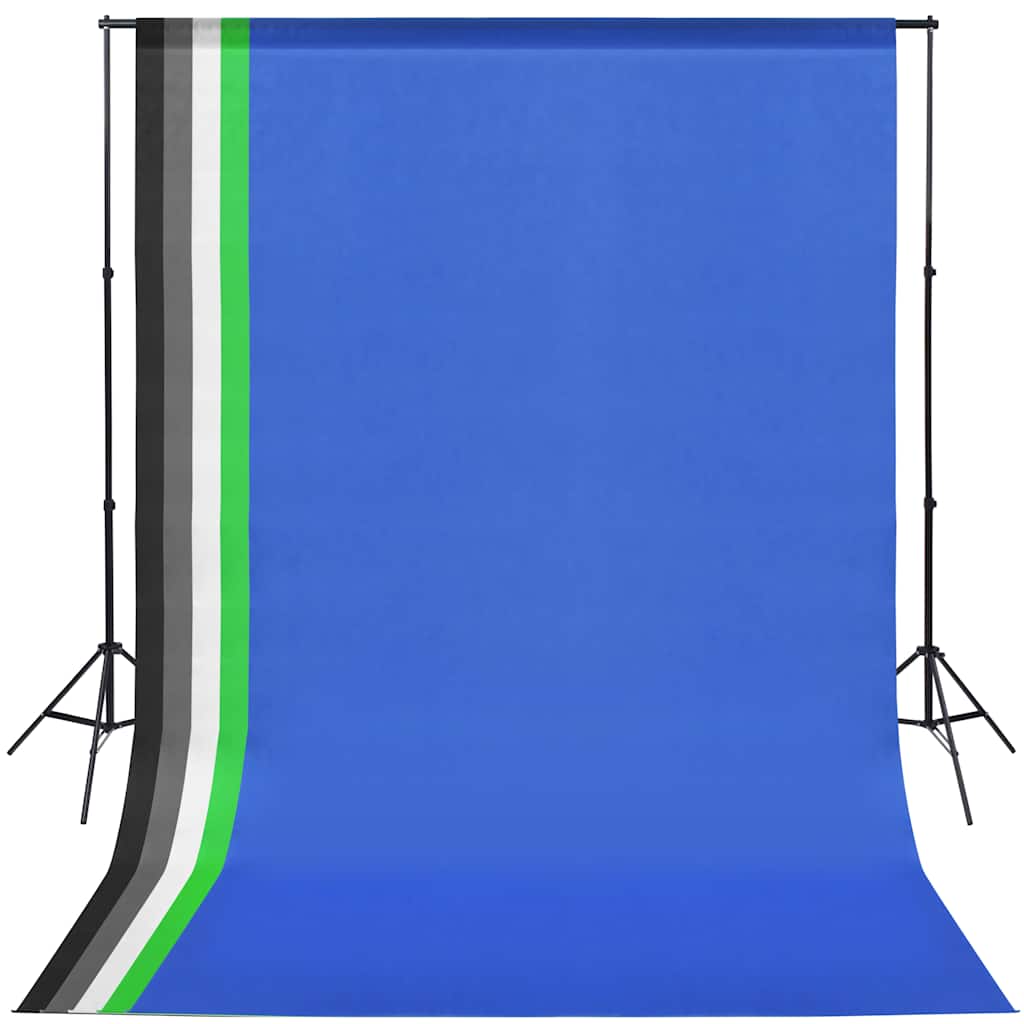 Vidaxl Photo Studio Zestaw z 5 kolorowymi tłem 2 softboxy