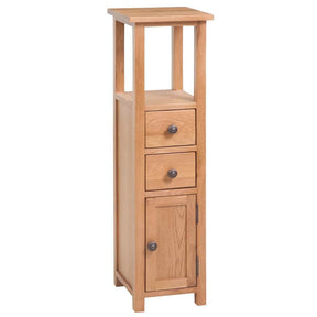 Vidaxl hoekkast 26x26x94 cm massief eikenhout